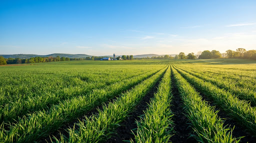 A green agricultural field